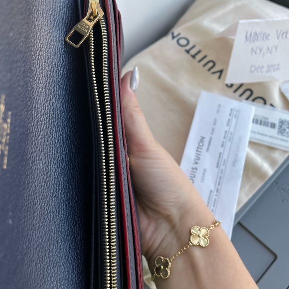 Louis Vuitton Sarah Wallet in Marine Rouge - Picture 13 of 14